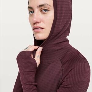Lululemon Keep The Heat Thermal Hoodie Dark Adobe Women's Size 4